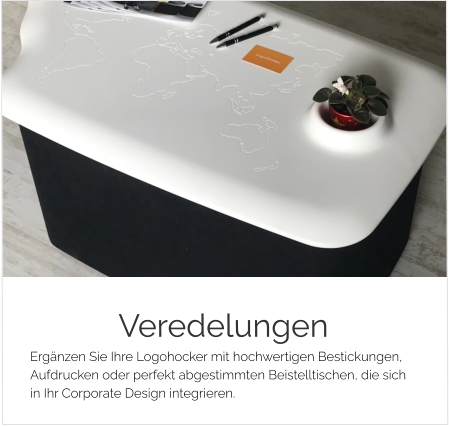 Logohocker Beistelltisch