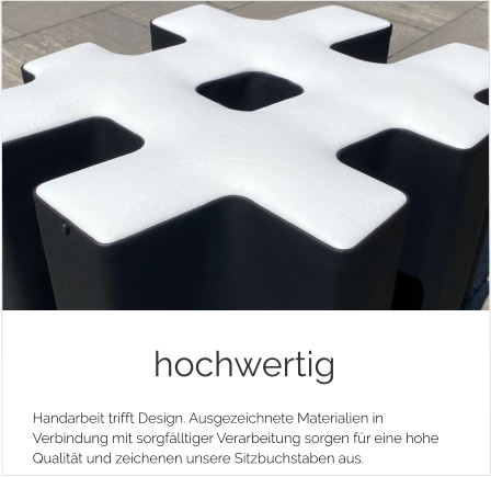 Logohocker Beistelltisch