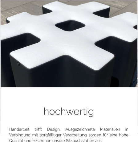 Logohocker Beistelltisch